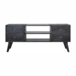 Ash Black 4 Drawer Media Unit