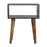 Ash Black Open Bedside