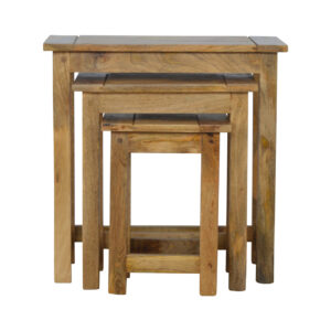 ASB307 – Solid Wood Stool Set of 3