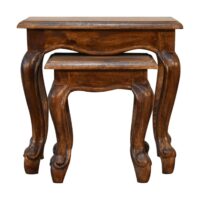 Luxurious chestnut stools with French flair