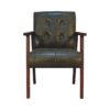 Olive Buffalo Leather Chair