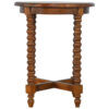 Mango Wood Small Round Tea Table