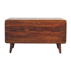 Curved Chestnut Blanket Box, IN3593