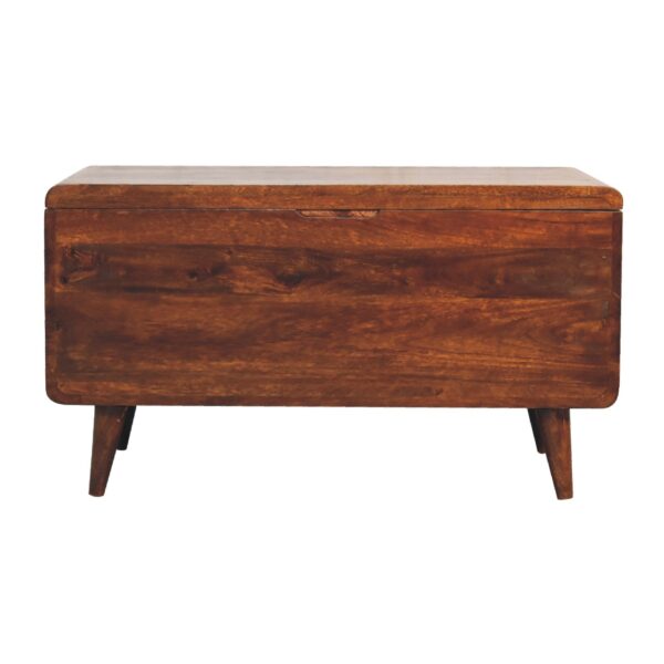 Curved Chestnut Blanket Box, IN3593